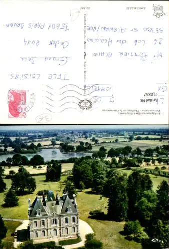710857 France Luftbild St-Aignan-sur-Roe Mayenne Vue aerienne Chateau de la Chevronnais Schloss