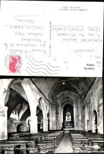 710858 France Foto AK St Denis d Anjou Mayenne Interieure de l Eglise Kirche