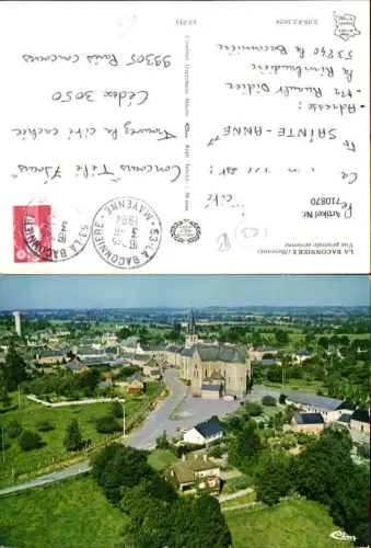 710870 France Luftbild La Baconniere Mayenne Vue generale aerienne