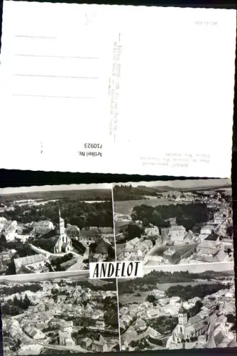 710923 France Mehrbild AK Andelot Haute-Marne Place du Cantarel Vue d ensemble L Eglise Vue generale