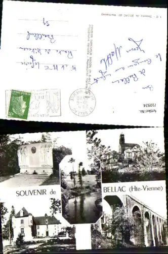 710924 France Mehrbild AK Souvenir de Bellac Haute Vienne