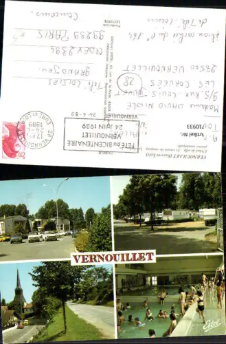 710933 France Mehrbild AK Vernouillet Eure-et-Loir L hotel de ville Le clocher La piscine municipale