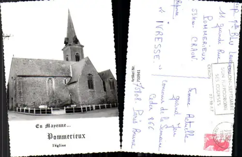 710941 France Foto AK Pommerieux l eglise Kirche