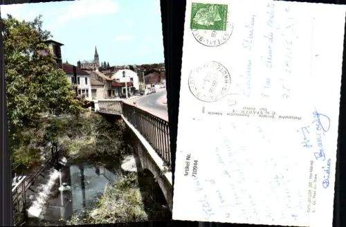 710944 France Foto AK Fayl-Billot Haute Marne Le Pont du Vaux Brücke