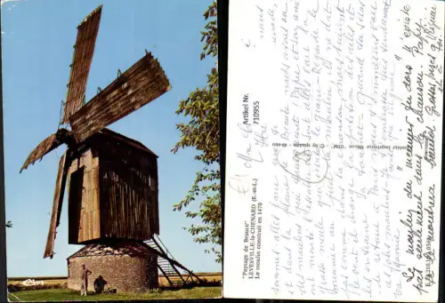 710955 France Levesville-le-Chenard Le moulin Mühle Windmühle