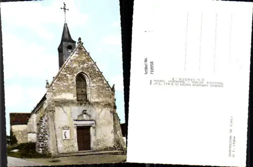 710958 France Foto AK Saint-Pellerin L Eglise Kirche