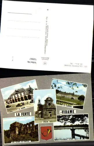710967 France Mehrbild AK La Ferte Vidame L Eglise La Mairie Le Chateau