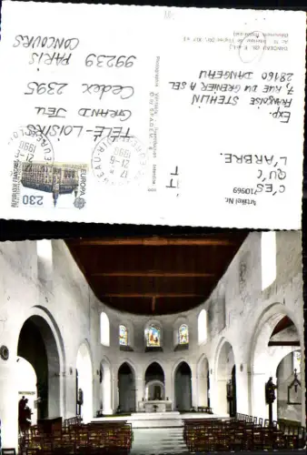 710969 France Foto AK Dangeau Interieur de l Eglise Kirche Inneres