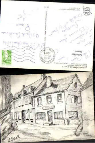 710974 France Künstler AK M. Gille Illiers-Combray Maison de tante Leonie Tante Leonie Haus