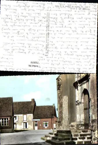 710979 France Foto AK Fretigny Le Porche de l Eglise et la Poste Kirche Post