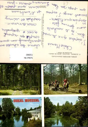 710982 France Mehrbild AK Sorel-Moussel Eure-et-Loir Sous bois Scene de venerie Les bords de l Eure Jagd