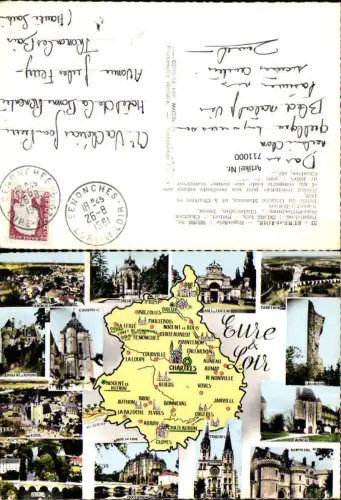 711000 France Lagekarte Eure-et-Loir Chartres Authon Voves Janville Dreux