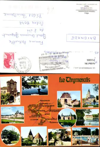 711006 France Lagekarte Le Thymerais Senonches Pontgouin Courville Dampierre Brezolles