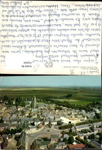 711014 France Fliegeraufnahme Janville Eure-et-Loir Vue generale aerienne la place Colardeau