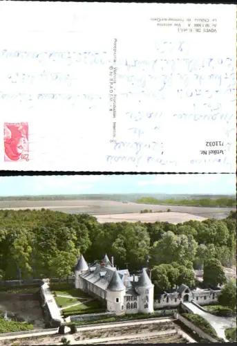 711032 France Fliegeraufnahme Voves Vue aerienne Le Chateau de Fontenay-sur-Conie Schloss