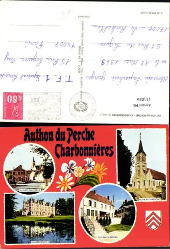 711036 France Mehrbild AK Authon-du-Perche Charbonnieres Eure-et-Loir