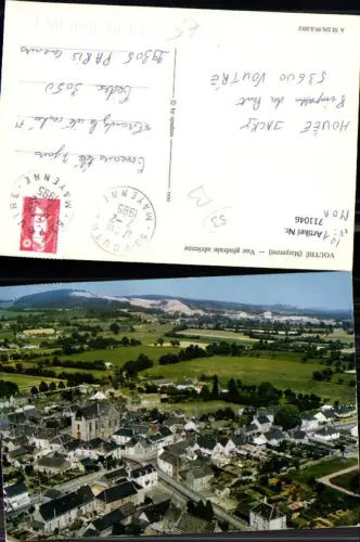 711046 France Fliegeraufnahme Voutre Mayenne Vue generale aerienne