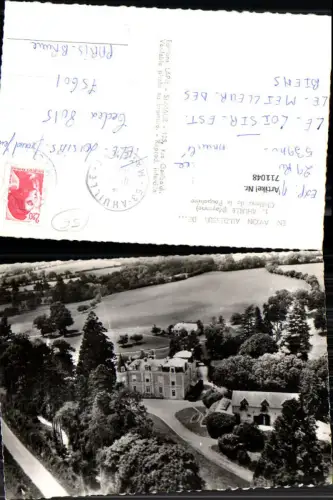 711048 France Fliegeraufnahme Ahuille Mayenne Chateau de la Poupeliere Schloss