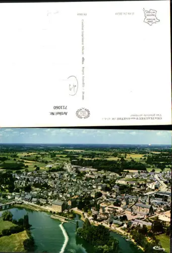 711060 France Fliegeraufnahme Chateauneuf-sur-Sarthe Vue generale aerienne