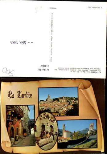 711062 France Mehrbild AK La Turbie Alpes-Maritime Vue generale Vieilles rues L eglise