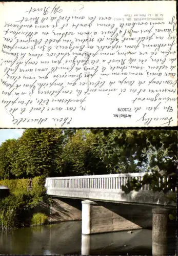 711079 France Foto AK Courville-sur-Eure Le Pont sur l Eure Brücke