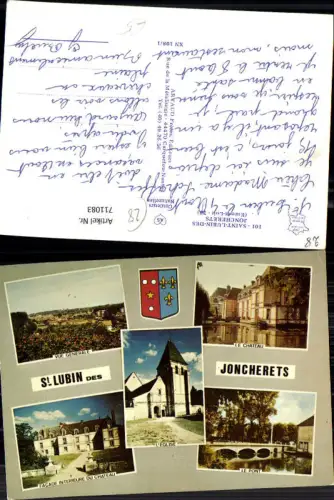 711083 France Mehrbild AK Saint-Lubin-des-Joncherets Eure-et-Loir Vue generale Le Chateau Le Pont L Eglise
