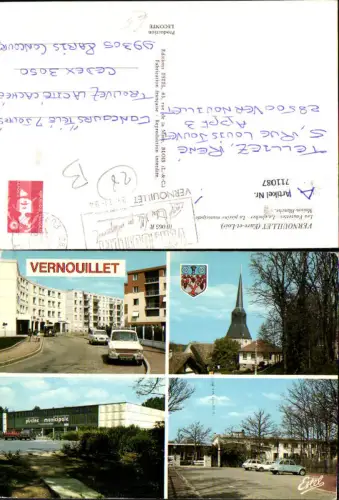 711087 France Mehrbild AK Vernouillet Eure-et-Loir Les Vauvettes Le clocher La piscine municipale Maison Blanche