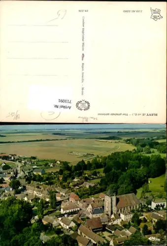 711091 France Fliegeraufnahme Blevy Eure-et-Loir Vue generale aerienne