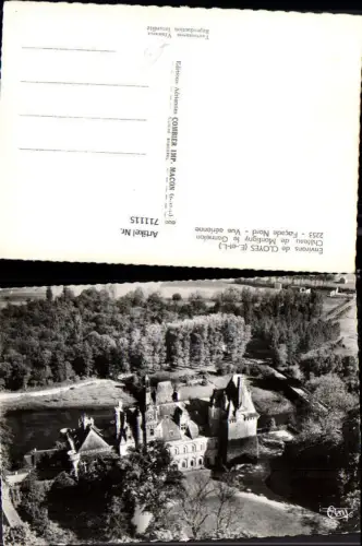 711115 France Fliegeraufnahme Cloyes Chateau de Montigny le Gannelon Facade Nord Vue aerienne