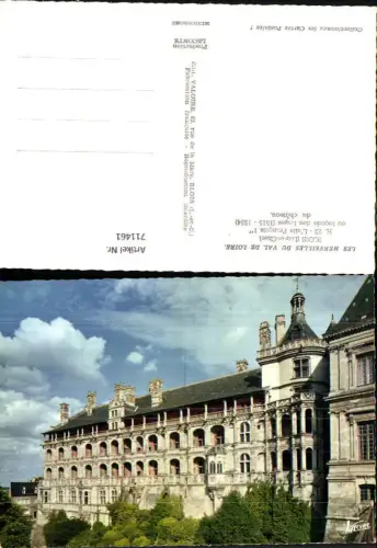 711461 France Blois Loir-et-Cher ou facade des Loges du chateau Schloss
