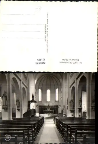 711463 France Foto AK Hayles Ardennes Interieur de l Eglise Inneres