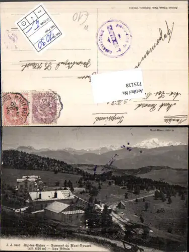 715118 France Aix les Bains Savoie Sommet du Mont Revard Les Hotels