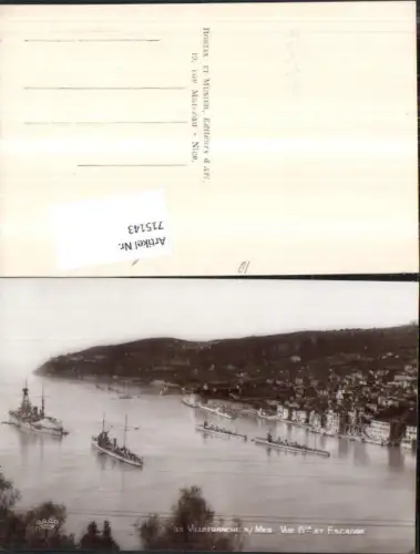 715143 France Villefranche sur Mer Kriegsschiffe Schiffe