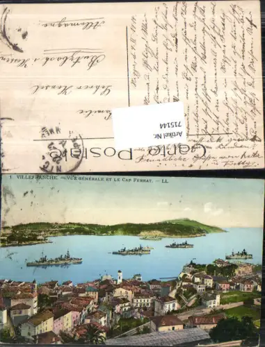715144 France Villefranche sur Mer Cap Ferrat Kriegsschiffe gel Butzbach
