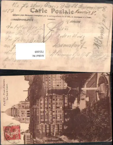 715169 France Paris Sacre Coeur Feldpost Darmstadt