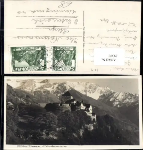 89390,Schloß Vaduz Fürstentum Liechtenstein Ansicht