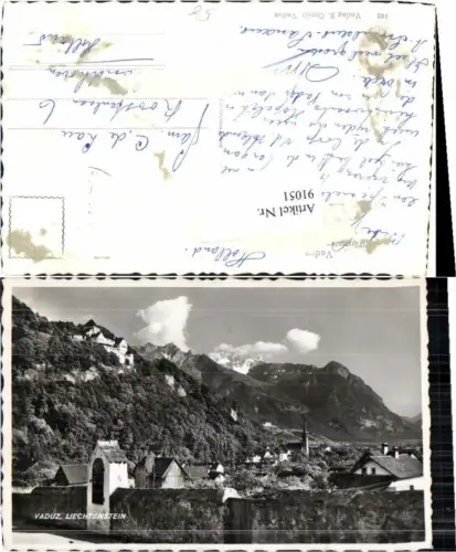 91051,Vaduz Liechtenstein Fotokarte