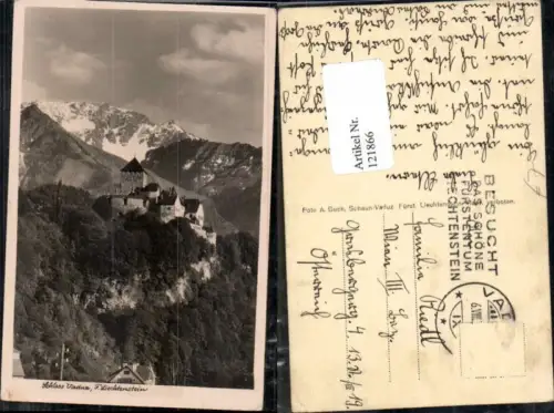 121866,Schloss Vaduz Fürstentum Liechtenstein