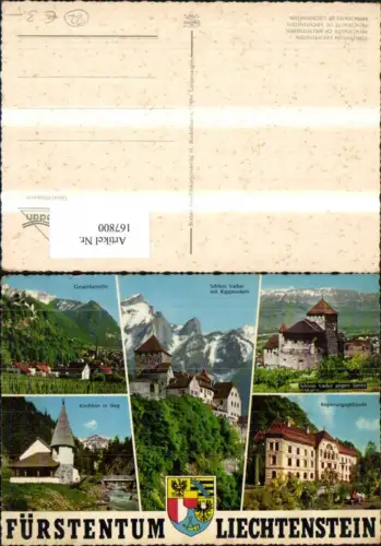 167800,Fürstentum Liechtenstein Mehrbild Ak Schloss Vaduz