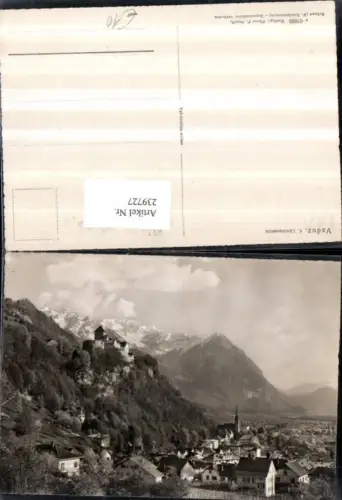 239727,Fürstentum Liechtenstein Vaduz Totale m. Schloss