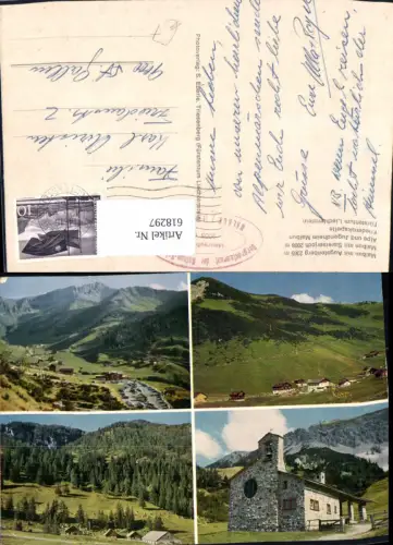 618297,Mehrbild Ak Malbun Augustenberg Sareiserjoch Friedenskapelle Principality of Liechtenstein