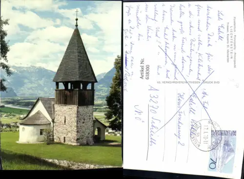 618300,Foto Ak Triesen Kapelle St Mamerten Principality of Liechtenstein