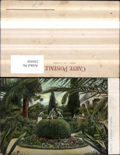 256928,Corfou Korfu Achilleion Le Jardin Garten Skulpturen Palmen