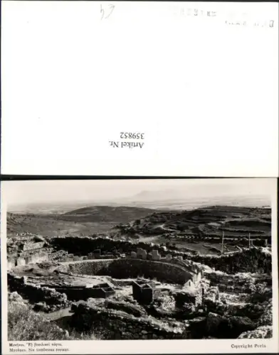 359852,Greece Mycenes Mykene Six tombeaux royaux Ruine