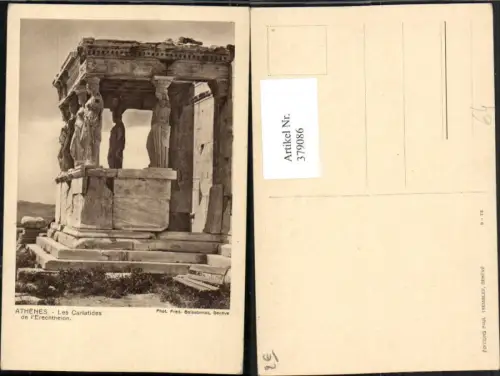 379086,Greece Athenes Athen Les Cariatides de l'Erechtheion Tempel Karyatide Statuen