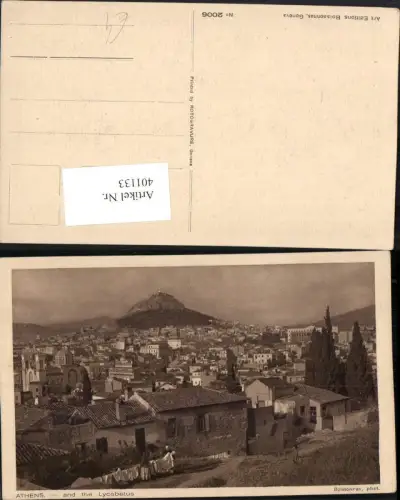 401133,Greece Athens Athen and the Lycabetus Teilansicht