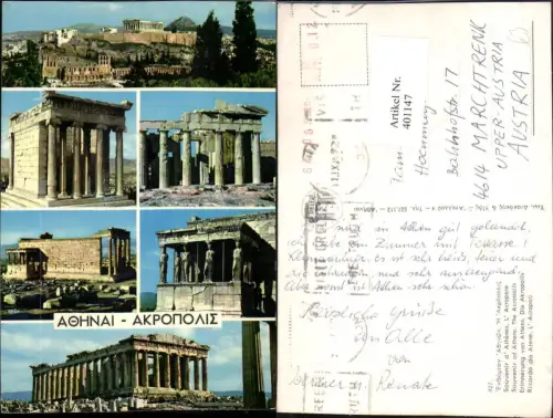 401147,Greece Athenes Athen Akropolis Tempel Mehrbildkarte