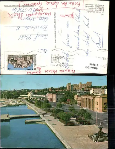 433068,Greece Rhodos Mandraki Teilansicht Hafen Boote