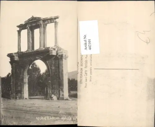 442101,Greece Athens Athen Arch of Hadrian Tor