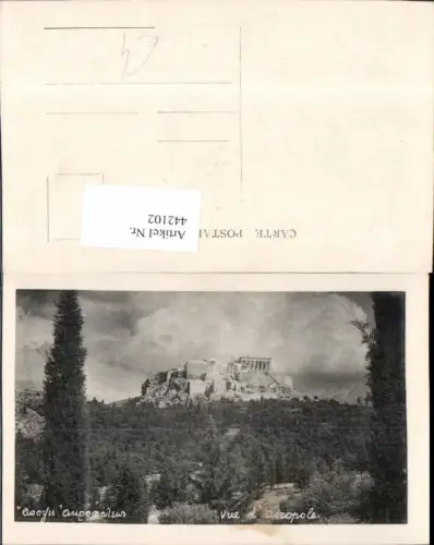 442102,Greece Athen Vue d'Acropole Akropolis Tempel